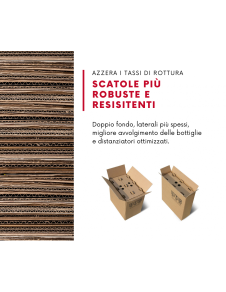 Scatole cartone omologate per spedizione espresso bottiglie vino